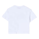 Dondup T-Shirt Girocollo Tinta Unita con Stampa per Neonata DMTS042XN BIANCO DONDUP 