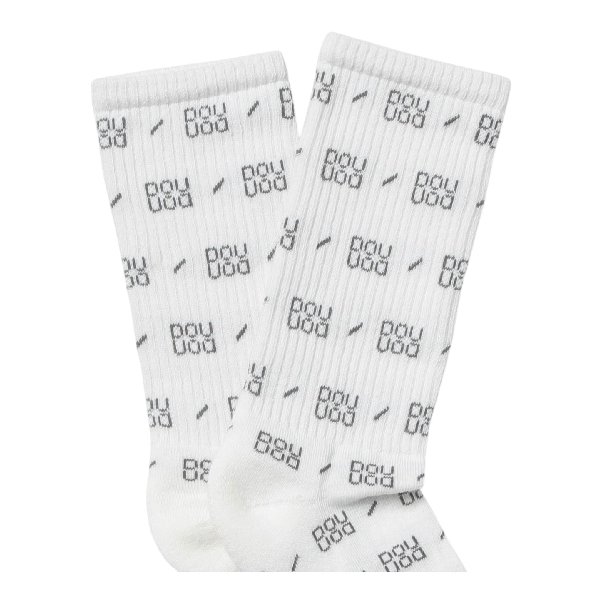 Dou Dou Calzini Tinta Unita Logati per Bambina 2Q0800 BIANCO DOU DOU 