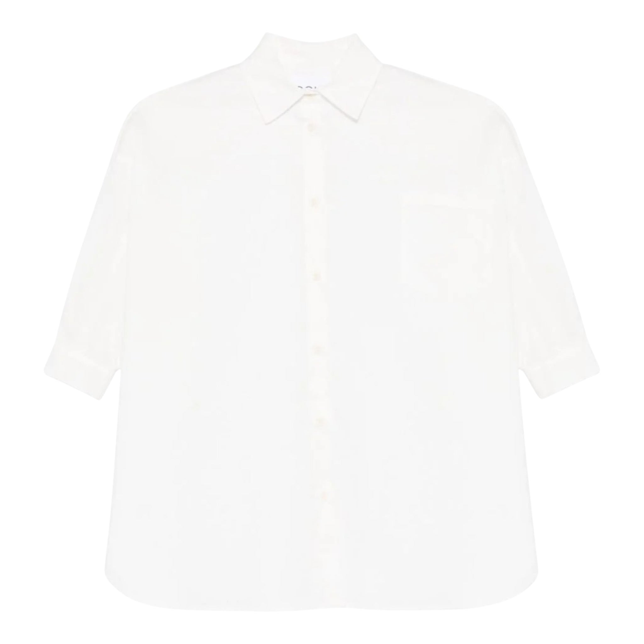 Dou Dou Camicia Tinta Unita Manica Lunga per Bambina DW1A20X BIANCO DOU DOU 