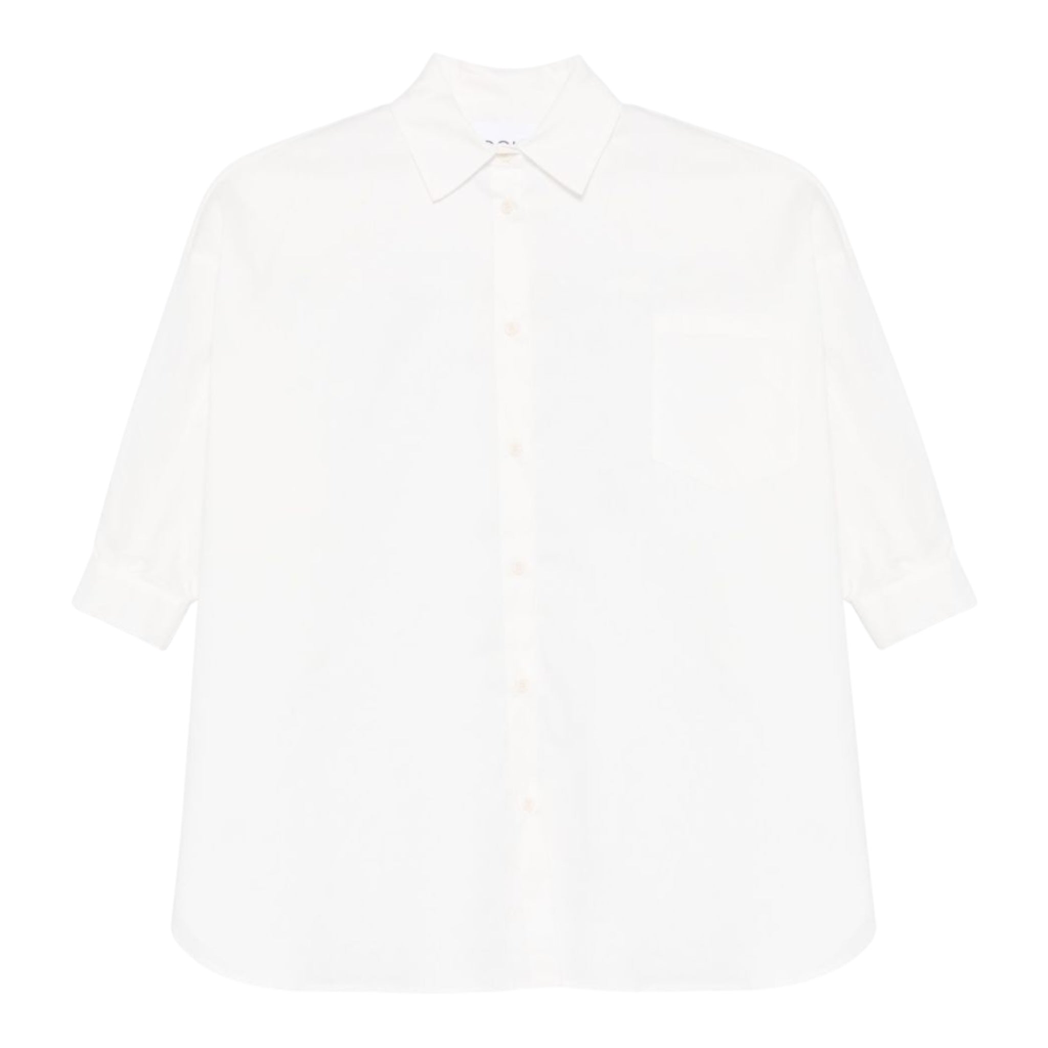 Dou Dou Camicia Tinta Unita Manica Lunga per Bambina DW1A20XX BIANCO DOU DOU 