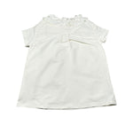 Dou Dou Abito Tinta Unita Mezza Manica per Bambina DW1A31 PANNA DOU DOU 