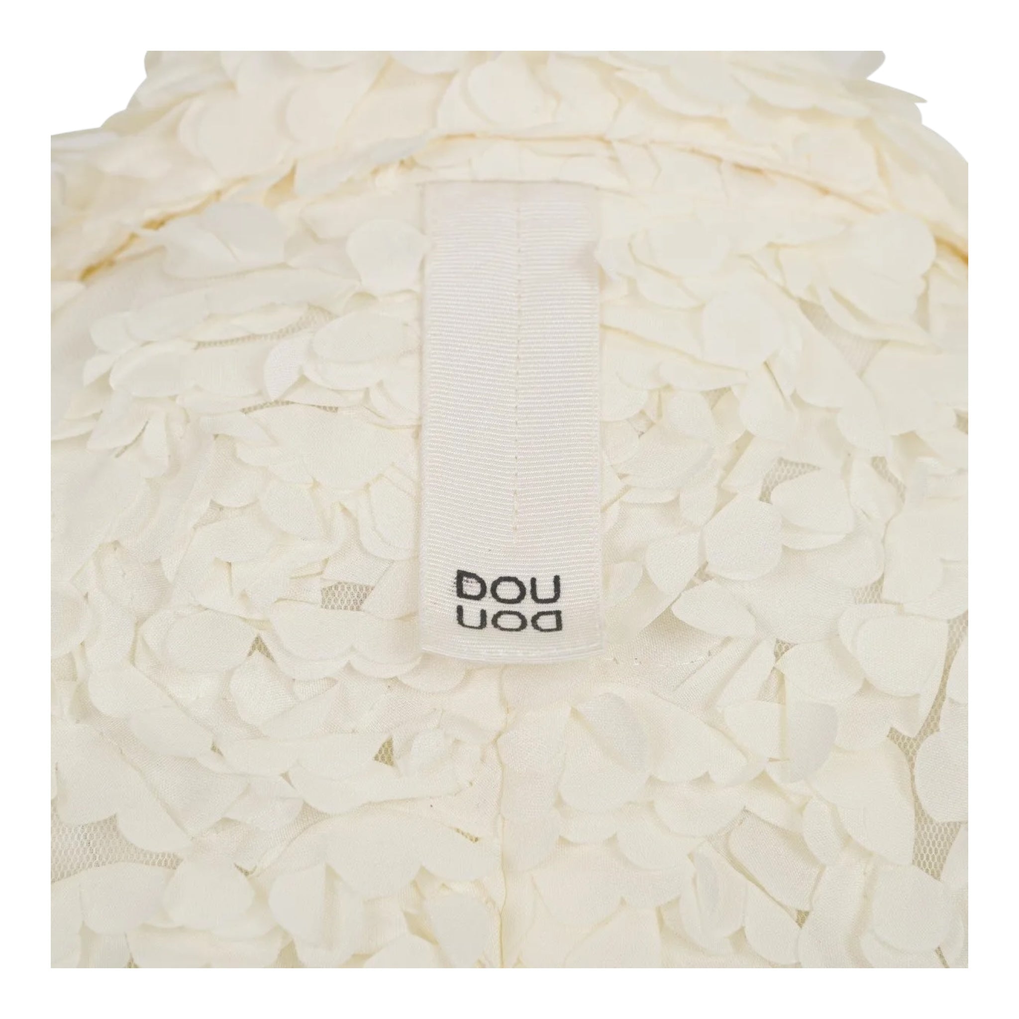 Dou Dou Giacca Tinta Unita con Applicazioni per Bambina DW2A34 BIANCO DOU DOU 