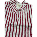 Dou Dou Giacca Tinta Unita con Fantasia A Righe per Bambina DW2P34XX BIANCO/ROSSO DOU DOU 