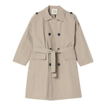 Dou Dou Trench Tinta Unita Doppiopetto per Bambina DW2P40 BEIGE DOU DOU 