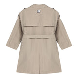 Dou Dou Trench Tinta Unita Doppiopetto per Bambina DW2P40 BEIGE DOU DOU 