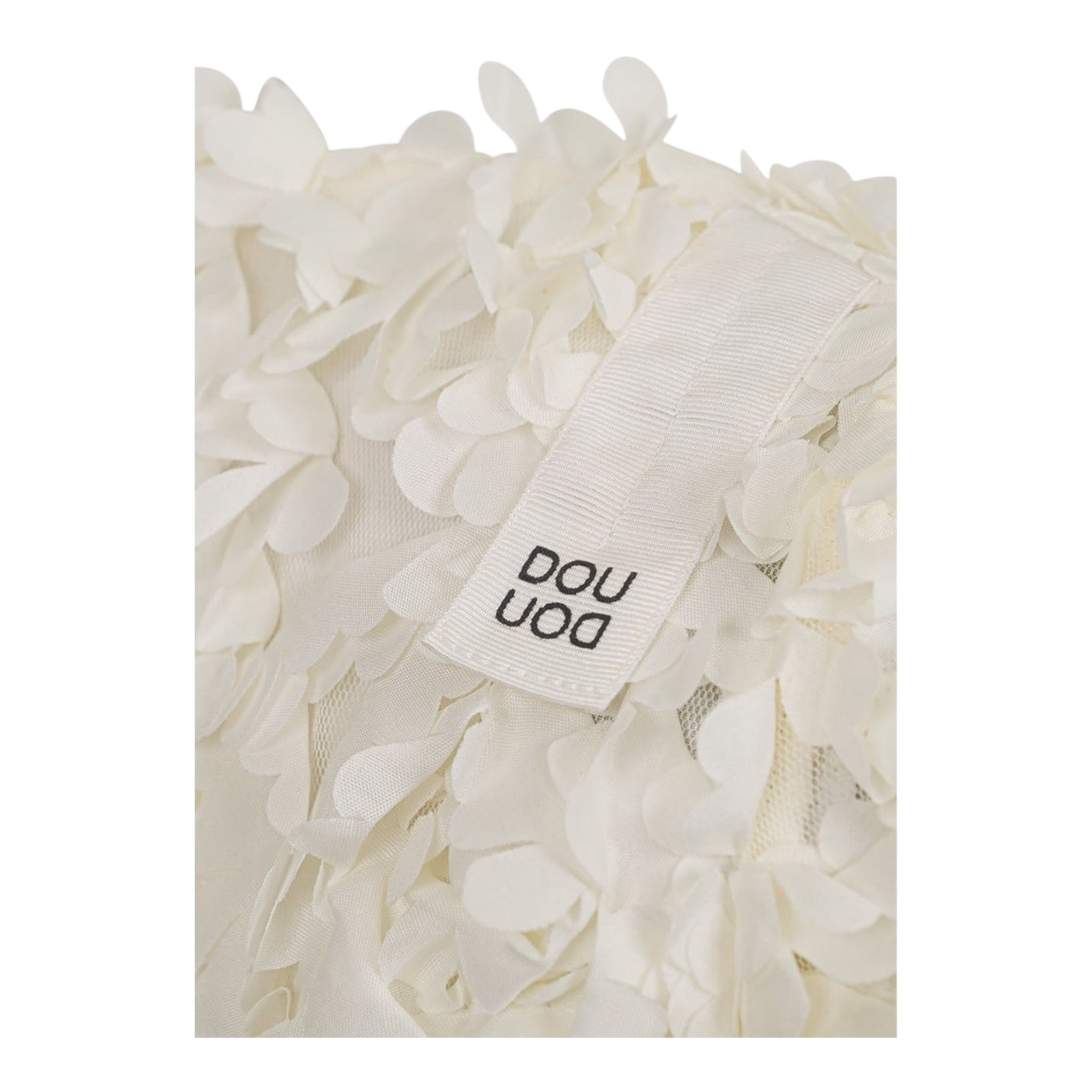 Dou Dou camicia Girocollo Tinta Unita con Applicazioni per Bambina DW5A61 PANNA DOU DOU 