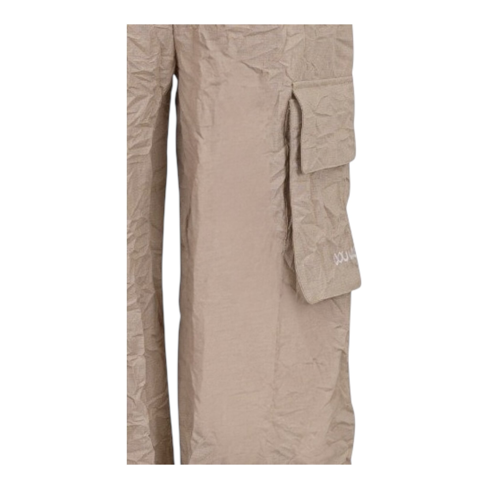 Dou Dou Pantalone Modello Cargo Tinta Unita con Tasconi per Bambina DW6P90 FANGO DOU DOU 