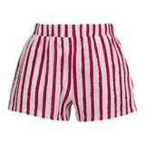 Dou Dou Shorts Bicolore con Fantasia A Righe per Bambina DW6Q39XX BIANCO DOU DOU 