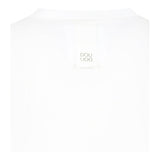 Dou Dou T-Shirt Girocollo Tinta Unita per Bambina DW8P41 BIANCO DOU DOU 