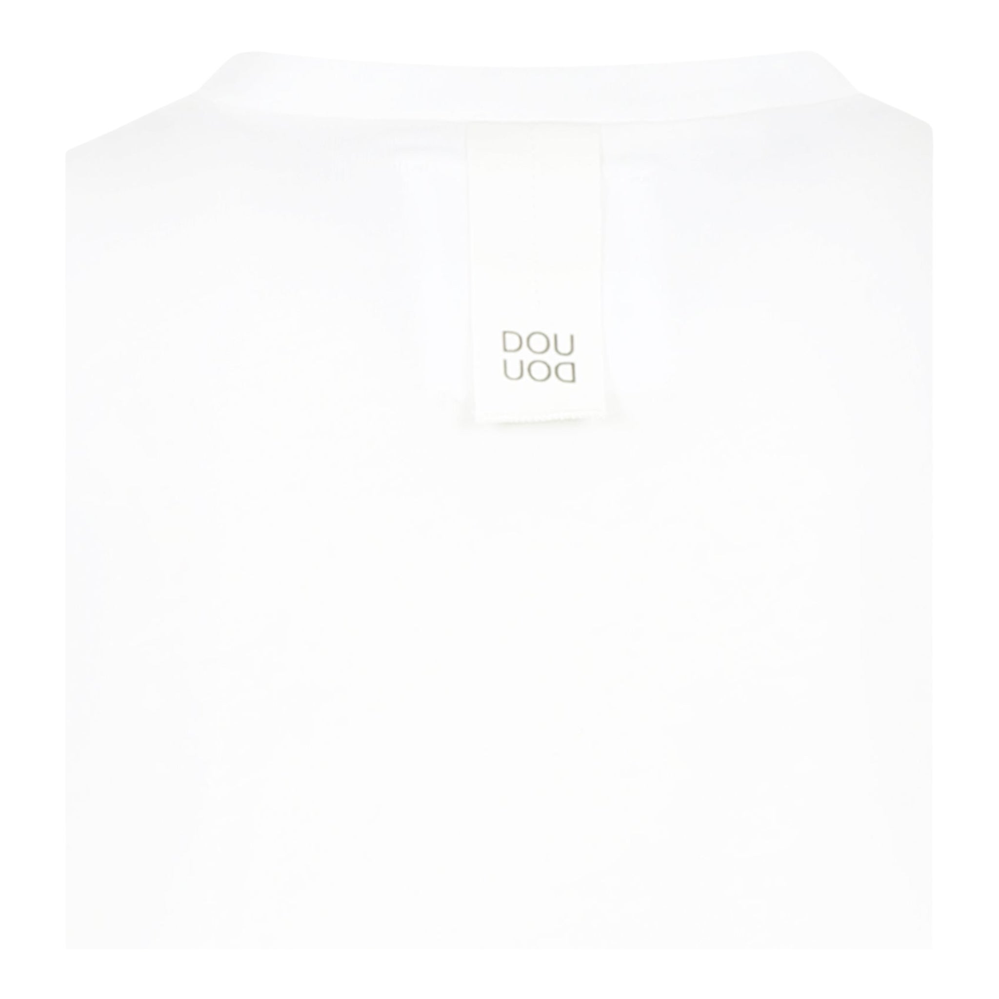Dou Dou T-Shirt Girocollo Tinta Unita per Bambina DW8P41 BIANCO DOU DOU 