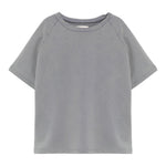 Dou Dou T-Shirt Girocollo Tinta Unita per Bambina DW8P51 GRIGIO DOU DOU 