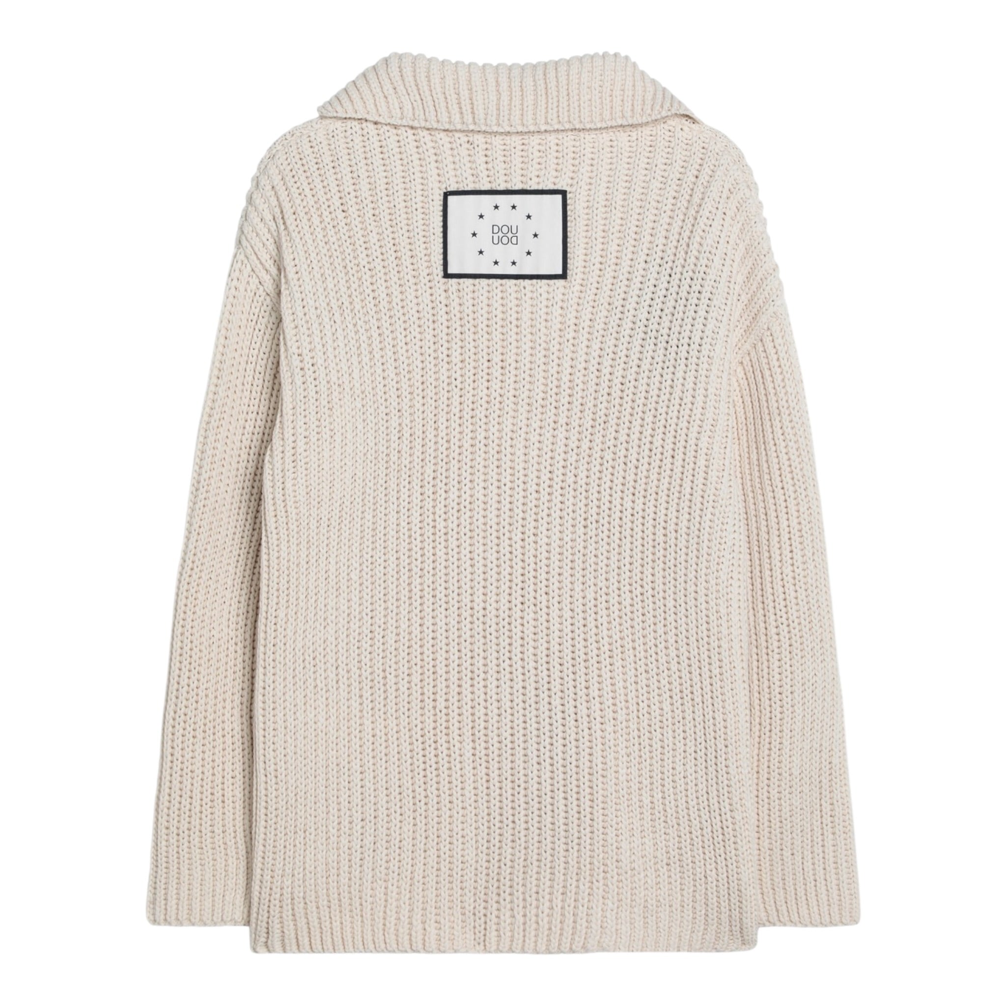 Dou Dou Cardigan Tinta Unita con Bottoni per Bambina DW9P00X BEIGE DOU DOU 