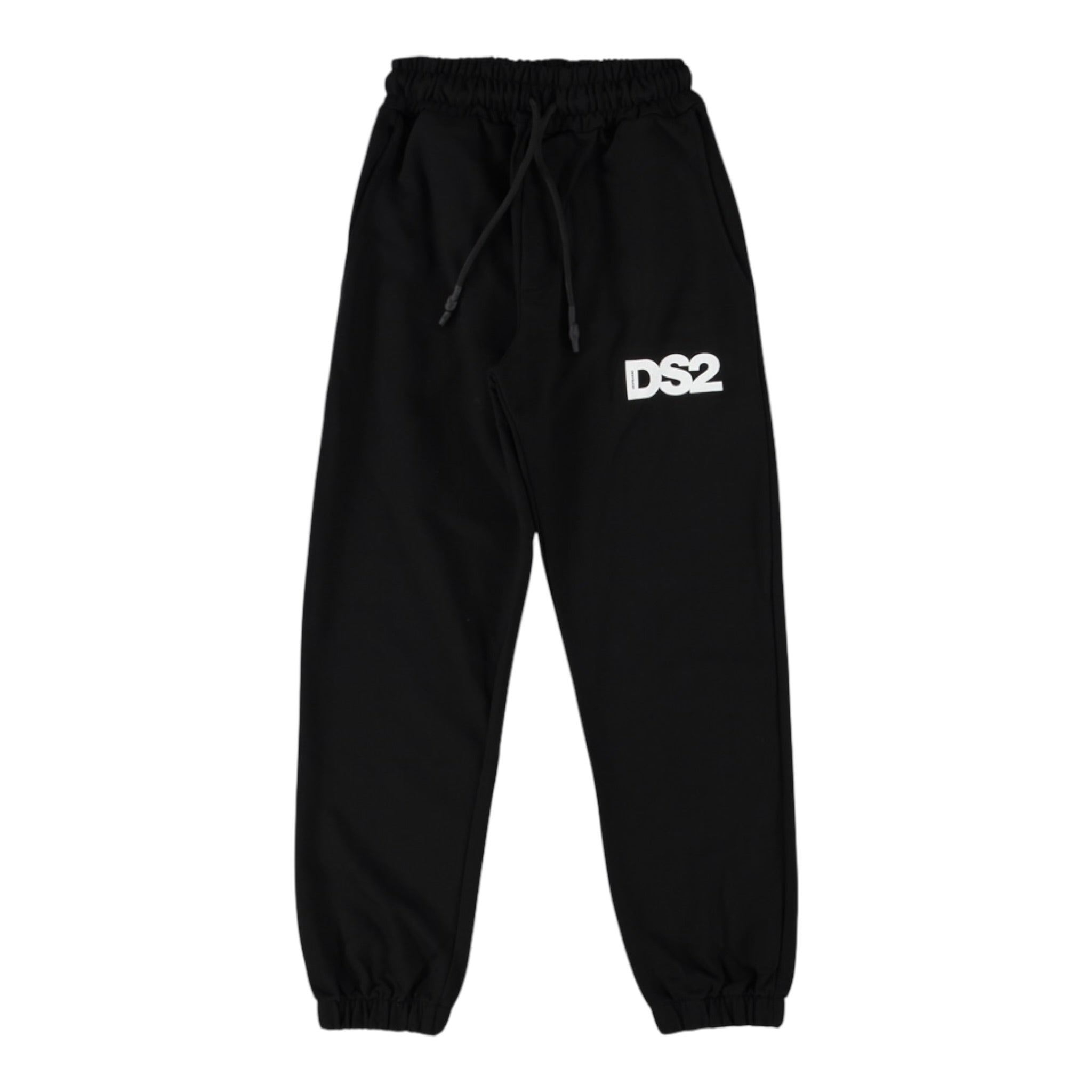 Dropseason2 Pantalone Tuta Tinta Unita con Stampa per Bambino SS25K027 NERO DROPSEASON2 
