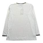Dsquared2 Shirt Girocollo Tinta Unita con Stampa per Bambino 1231M1362 BIANCO DSQUARED2 