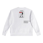 Dsquared2 Felpa Chiusa Girocollo tinta unita con Stampa Bianco per Bambino DQ0346 BIANCO DSQUARED2 