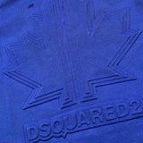 Dsquared2 T-Shirt Girocollo tinta unita con Stampa Blu per Neonato DQ1540 BLU DSQUARED2 