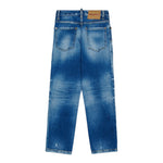 Dsquared2 Jeans Tinta Unita con Tasche per Bambino DQ2241 BLU DSQUARED2 