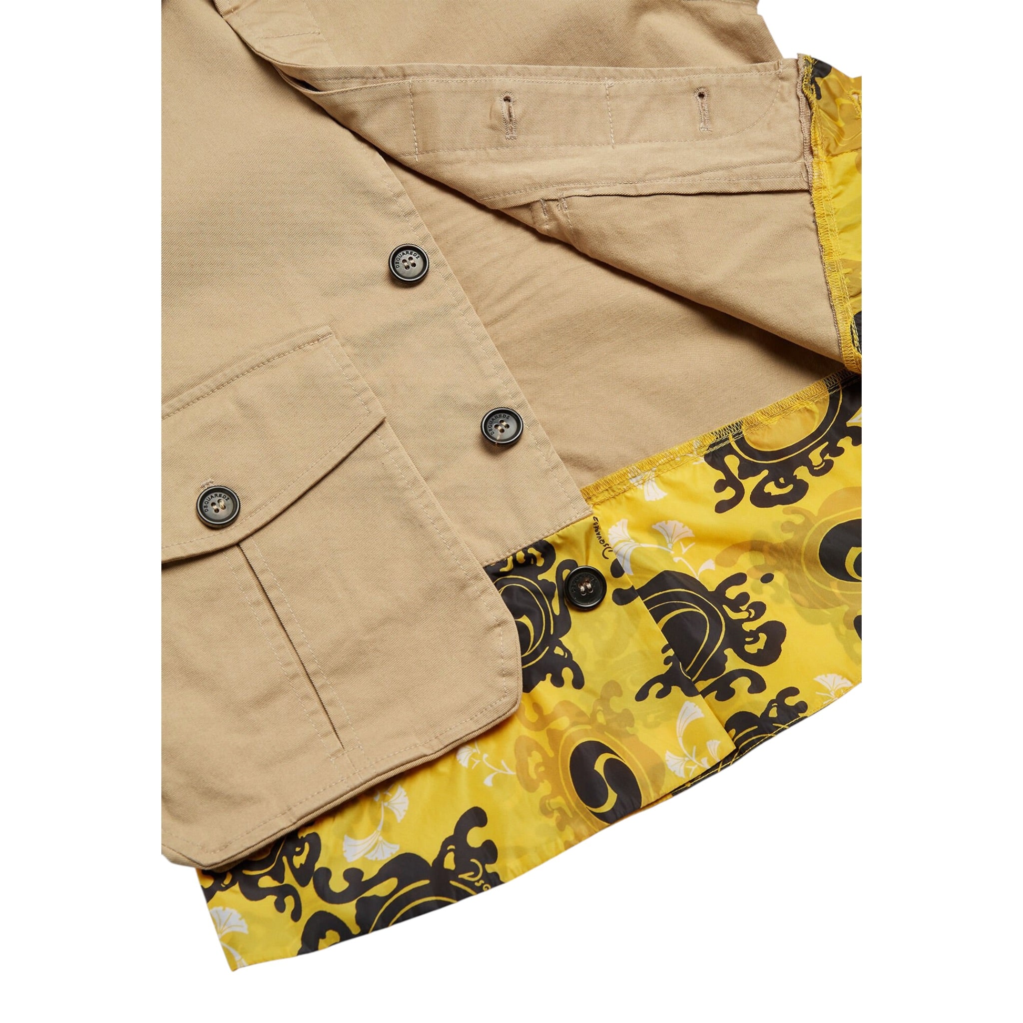Dsquared2 Camicia Manica Lunga Tinta Unita per Bambino DQ2268 BEIGE DSQUARED2 