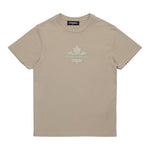 Dsquared2 T-Shirt Girocollo Tinta Unita con Stampa per Bambino DQ2743 BEIGE DSQUARED2 