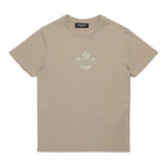 Dsquared2 T-Shirt tinta unita con Stampa Beige per Bambino DQ2856X BEIGE DSQUARED2 