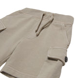 Dsquared2 Bermuda tinta unita con Elastico In Vita Beige per Neonato DQ2872 BEIGE DSQUARED2 