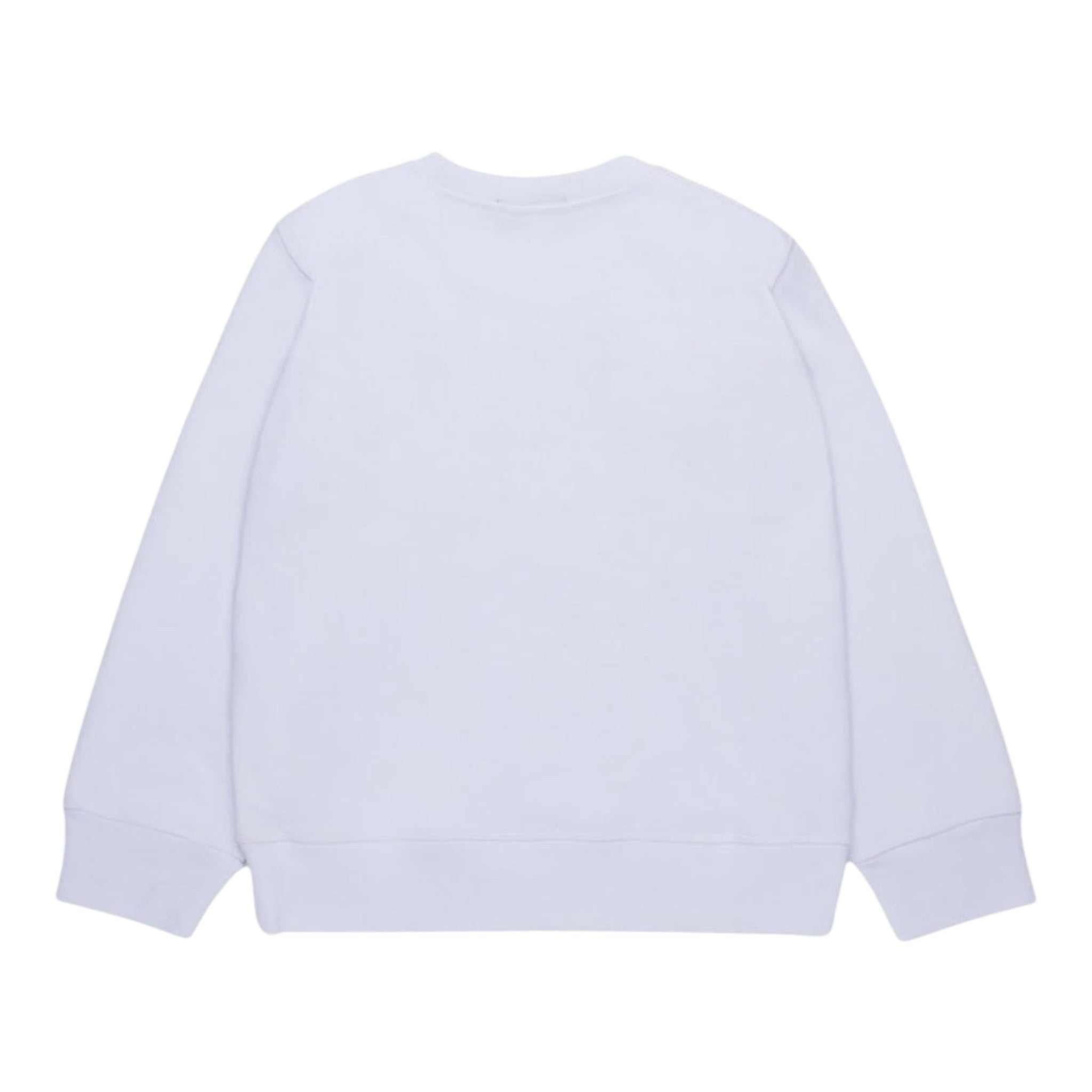 Dsquared2 Felpa Girocollo Tinta Unita con Stampa per Bambino DQ2977 BIANCO DSQUARED2 