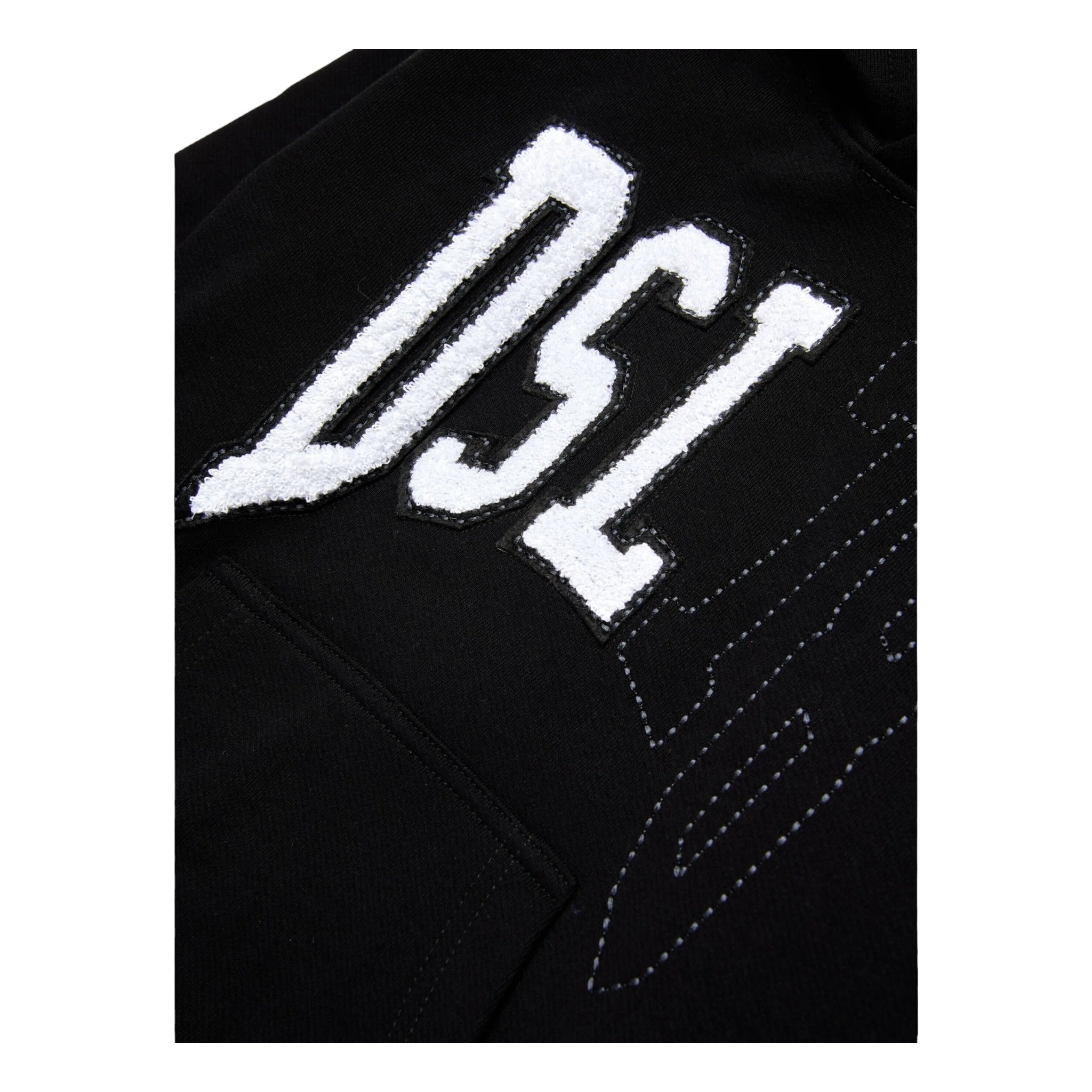Diesel Felpa Chiusa con Cappuccio Tinta Unita con Ricamo Logo per Bambino J02226 NERO DIESEL 