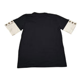 Duepuntozero T-Shirt Tinta Unita con Bottoni per Bambino TS139 NERO DUEPUNTOZERO 