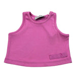 Dusty Color Top Giromanica Tinta Unita per Bambina DJWS5010CN FUXIA DUSTY COLOR 