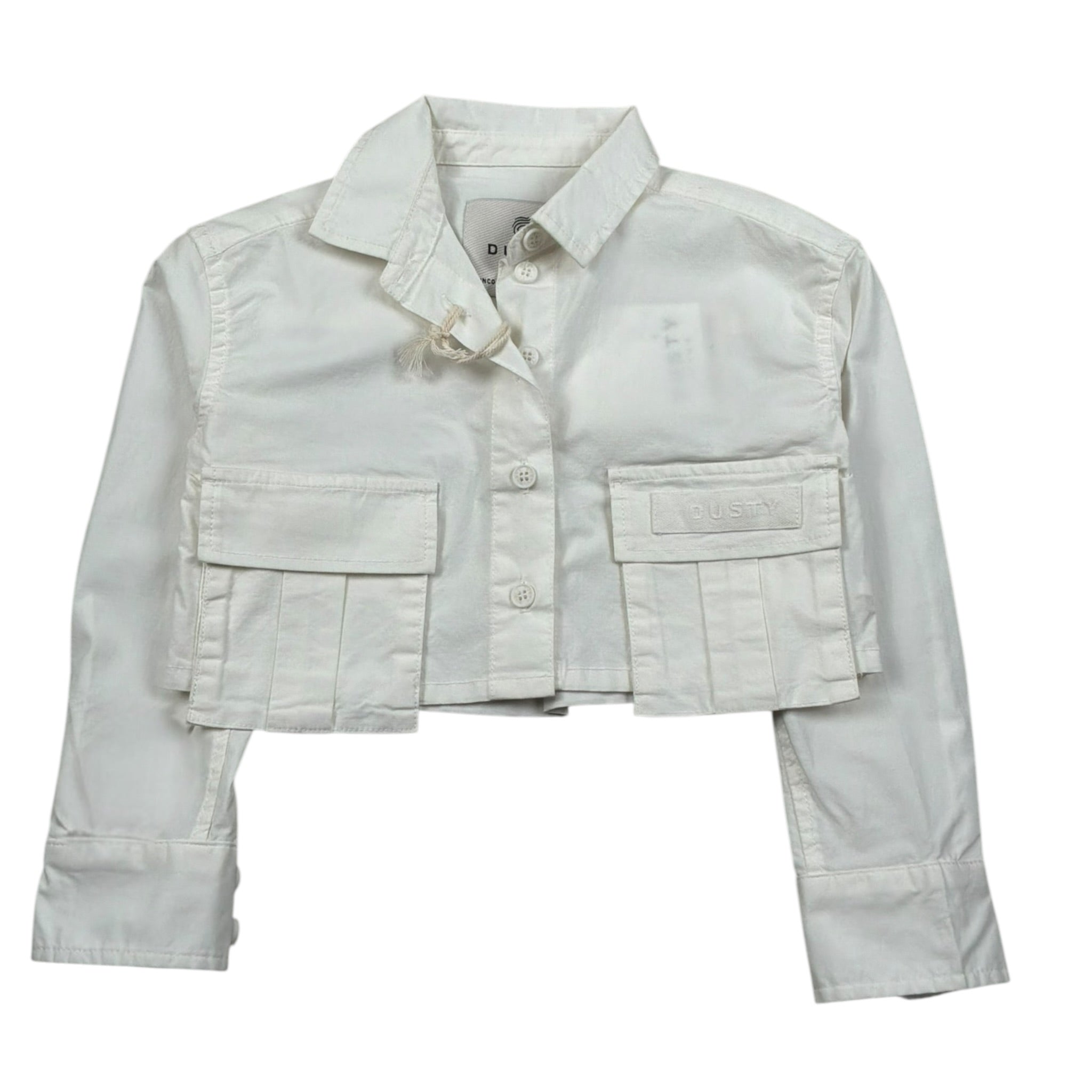 Dusty Color Camicia Manica Lunga Tinta Unita per Neonata DJWS5014CAN PANNA DUSTY COLOR 