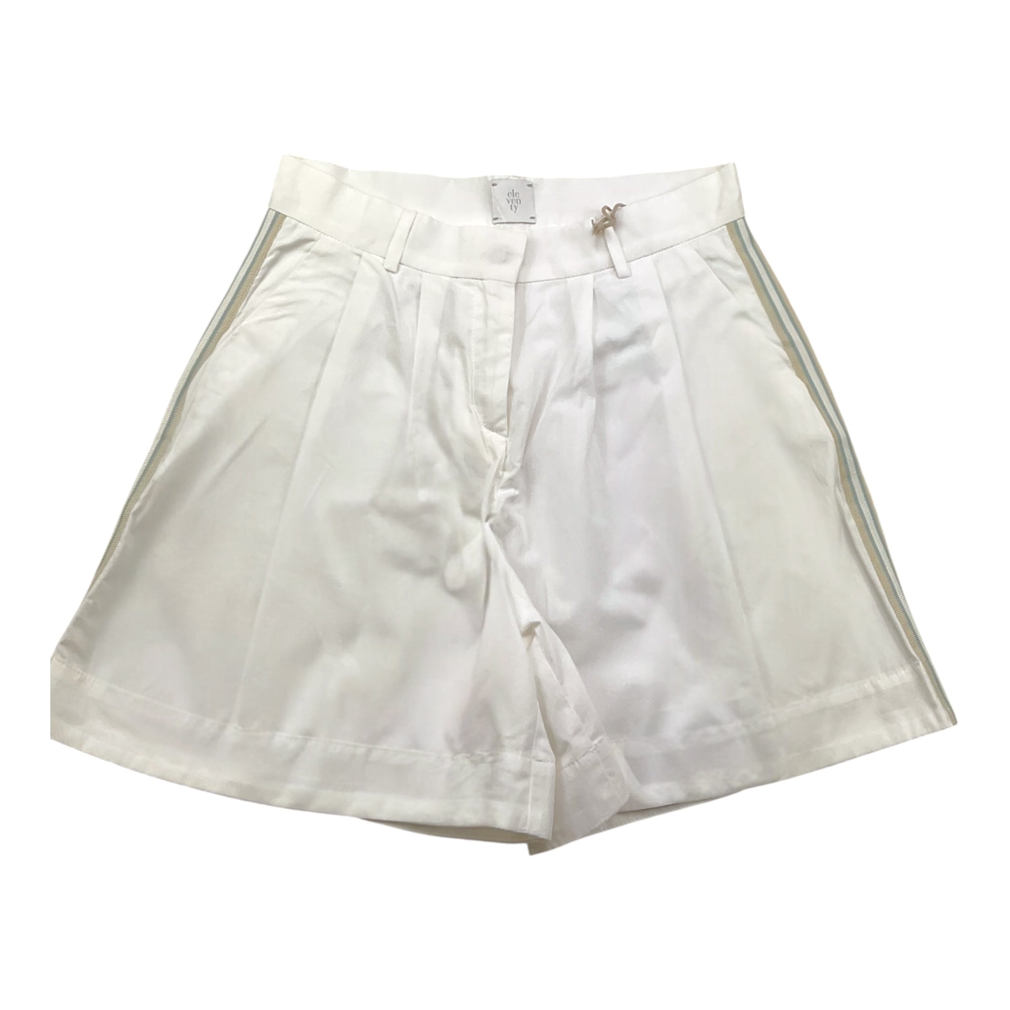 Eleventy Bermuda Tinta Unita con Profili In Contrasto per Bambino EU6A99 BIANCO ELEVENTY 