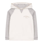 Eleventy Felpa Tinta Unita con Cappuccio E Profili In Contrasto per Bambino EW4P40 BIANCO ELEVENTY 