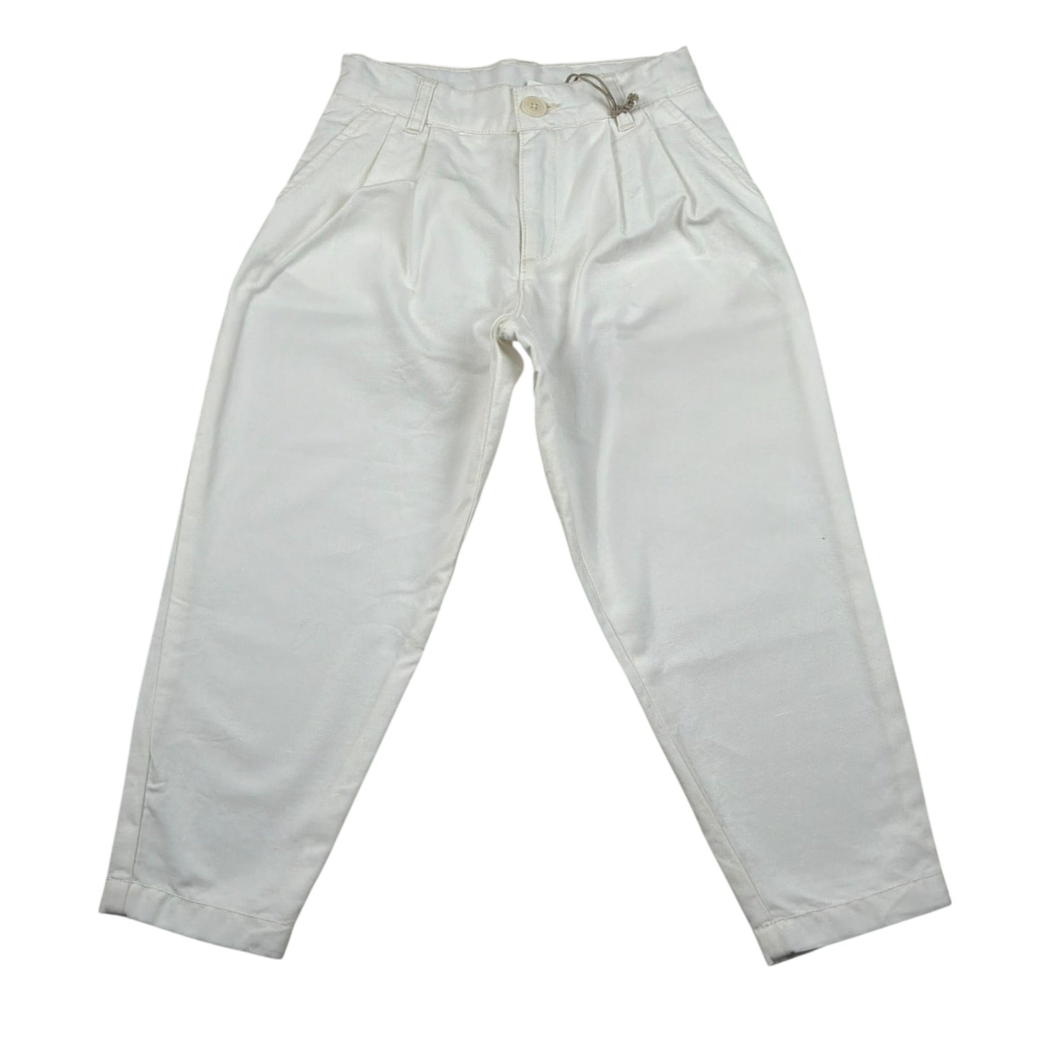 Eleventy Pantalone Tinta Unita con Tasche America per Bambino EW6Q10 PANNA ELEVENTY 