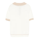 Eleventy Polo Mezza Manica Tinta Unita per Bambino EW9P01 PANNA ELEVENTY 
