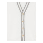 Eleventy Cardigan Tinta Unita con Pofili In Contrasto per Bambino EW9P50 BIANCO ELEVENTY 