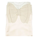 Elisabetta Franchi Abito Giromanica con Fiocco Tinta Unita per Bambina EFAB451 BEIGE ELISABETTA FRANCHI 