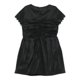 Elisabetta Franchi Abito Mezza Manica Tinta Unita con Fiocco per Bambina EFAB585 NERO ELISABETTA FRANCHI 