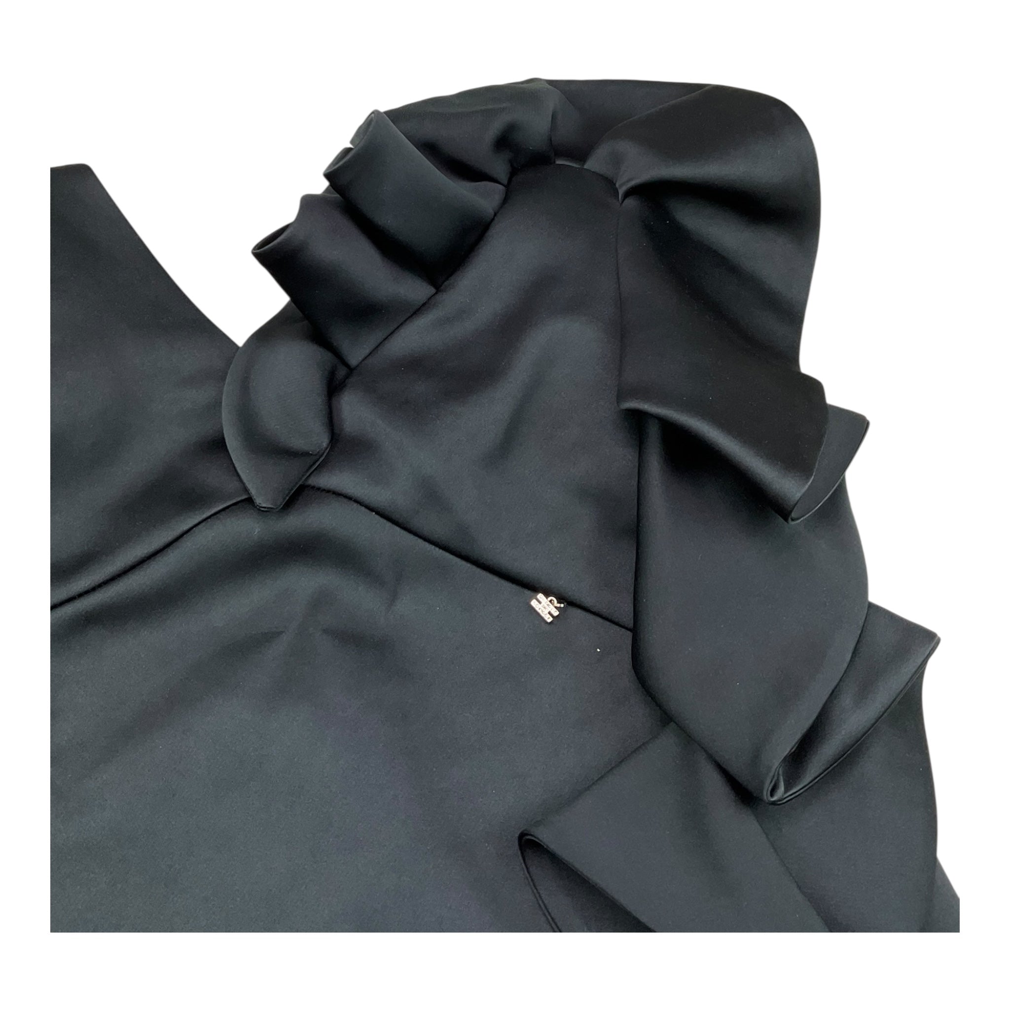 Elisabetta Franchi Abito Giromanica Tinta Unita  per Bambina EFAB587 NERO ELISABETTA FRANCHI 