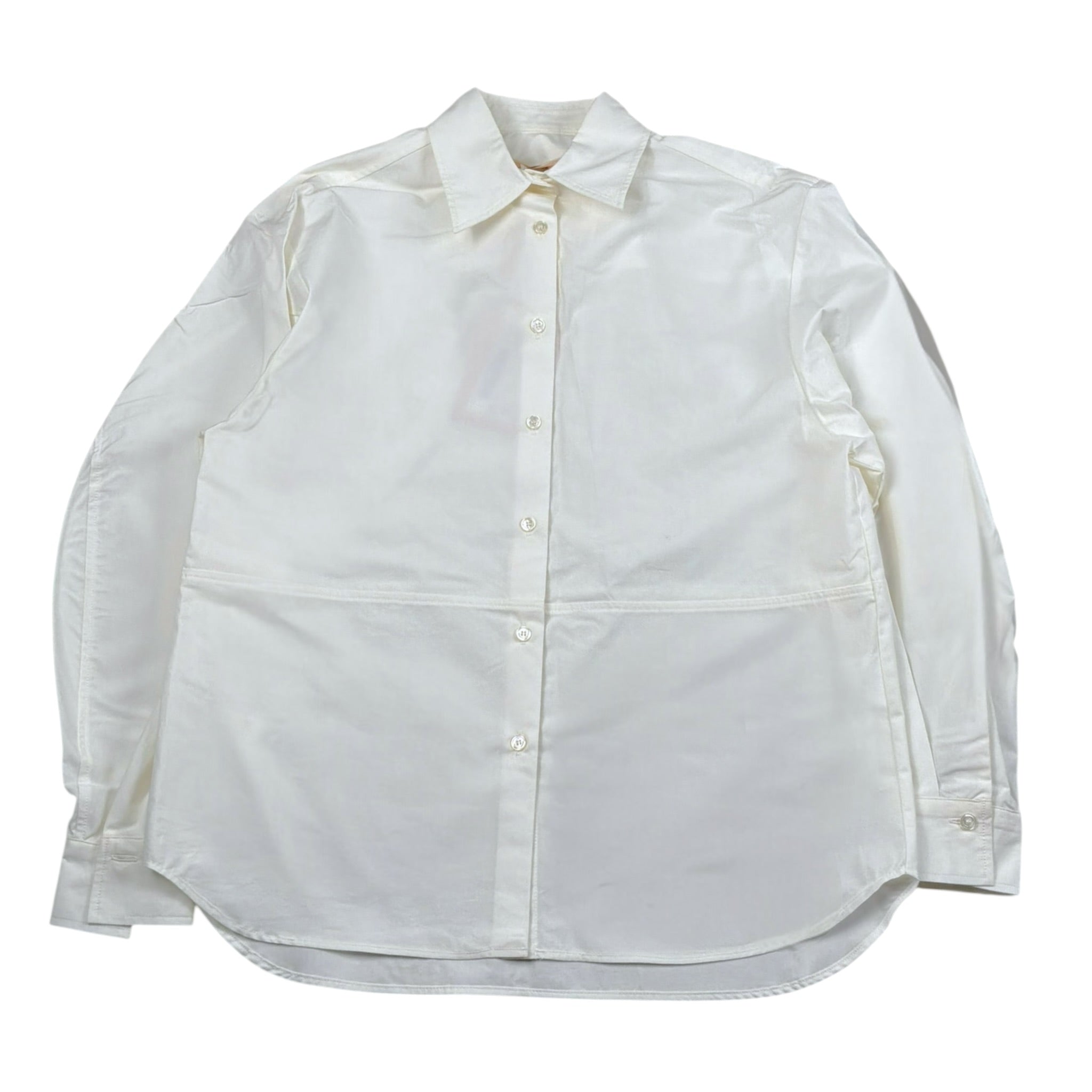 Elisabetta Franchi Camicia Tinta Unita Over per Bambina EFC238 PANNA ELISABETTA FRANCHI 