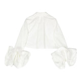 Elisabetta Franchi Camicia Manica Lunga tinta unita Bianco per Bambina EFCA207 BIANCO ELISABETTA FRANCHI 