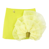 Elisabetta Franchi Gonna Tinta Unita con Tulle per Bambina EFG158 GIALLO ELISABETTA FRANCHI 