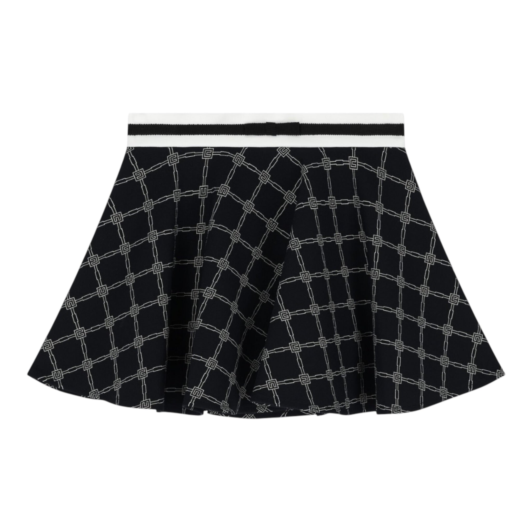 Elisabetta Franchi Gonna Tinta Unita con Elastico In Vita per Bambina EFG185 NERO ELISABETTA FRANCHI 