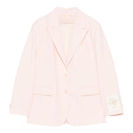 Elisabetta Franchi Giacca Tinta Unita con Logo per Bambina EFGC064 ROSA ELISABETTA FRANCHI 