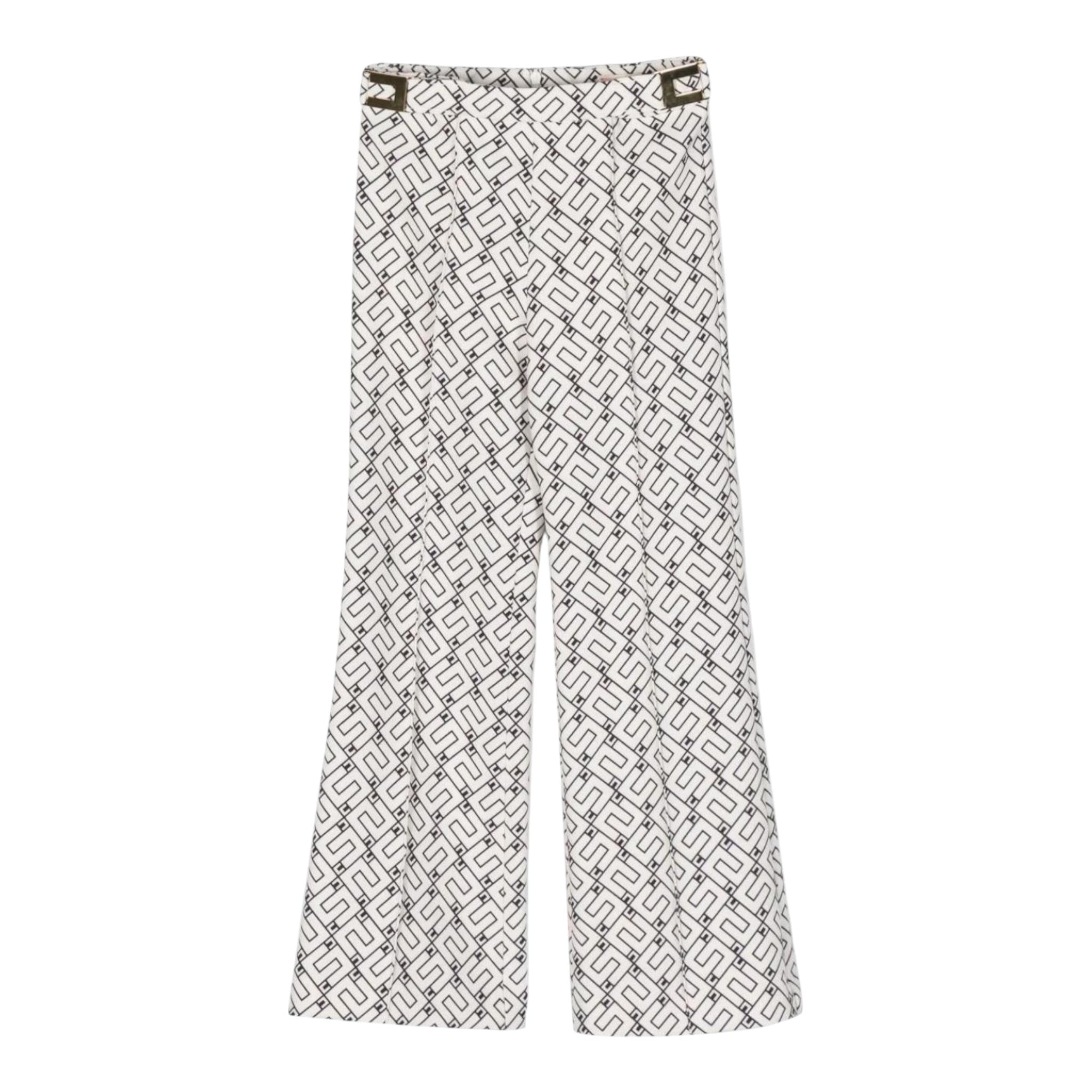 Elisabetta Franchi Pantalone tinta unita Stampe Logo Panna per Bambina EFPA192 PANNA ELISABETTA FRANCHI 