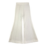 Elisabetta Franchi Pantalone Tinta Unita Modello Zampa per Bambina EFPA285 BIANCO ELISABETTA FRANCHI 