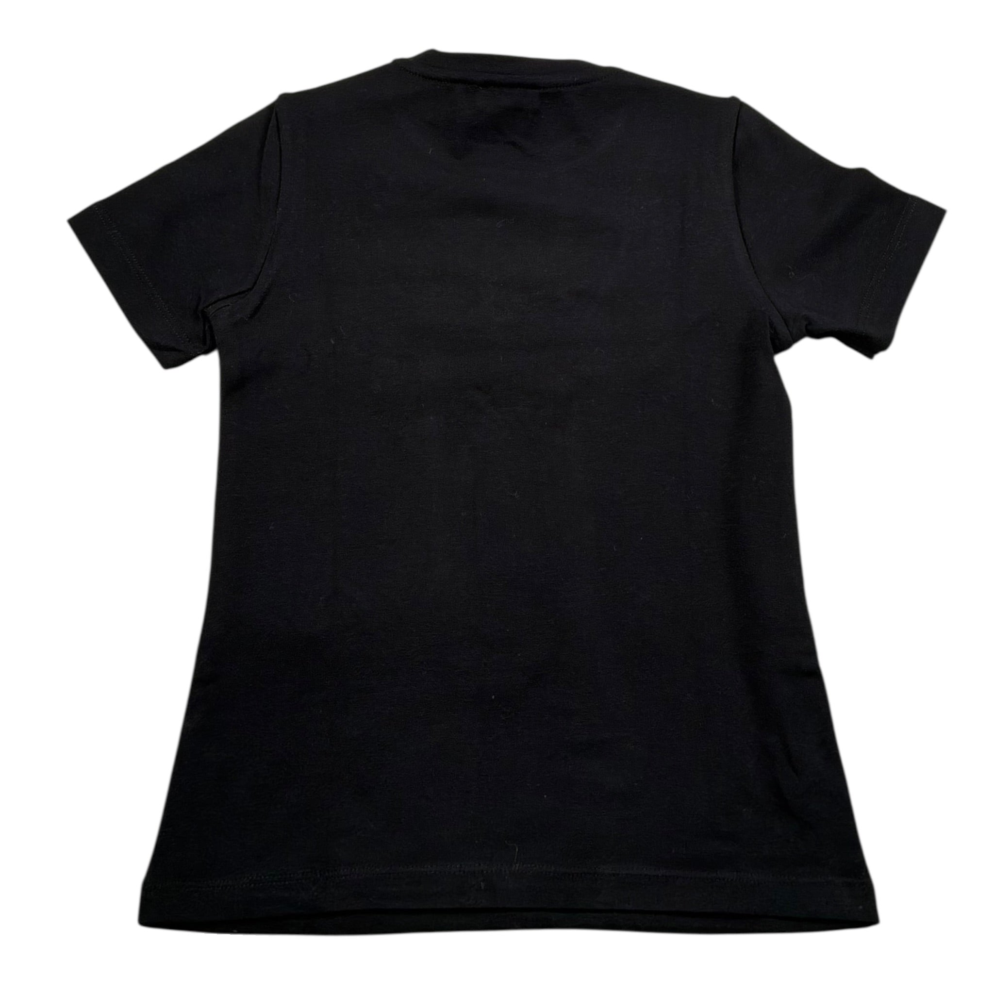 Elisabetta Franchi T-Shirt Girocollo Tinta Unita con Stampa per Bambina EFTS188 NERO ELISABETTA FRANCHI 
