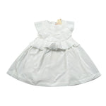 Elisabetta Franchi Abito Tinta Unita con Rouches per Bambina EGAB198XJ BIANCO ELISABETTA FRANCHI 