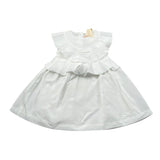 Elisabetta Franchi Abito Tinta Unita con Rouches per Bambina EGAB198XJ BIANCO ELISABETTA FRANCHI 