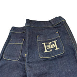 Elisabetta Franchi Jeans Tinta Unita con Stampa per Bambina EGPA070 BLU ELISABETTA FRANCHI 