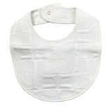 Elisabetta Franchi Bavetta Tinta Unita Logata per Neonata ENBA048 BIANCO ELISABETTA FRANCHI 